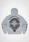 First Row Denim No Limits No Regrets Hoodie Light Grey
