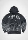 First Row Denim Shadow Worship Flame Ritual Full Zip Hoodie Hunting Camo