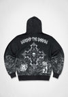 First Row Denim Shadow Worship Flame Ritual Full Zip Hoodie Hunting Camo