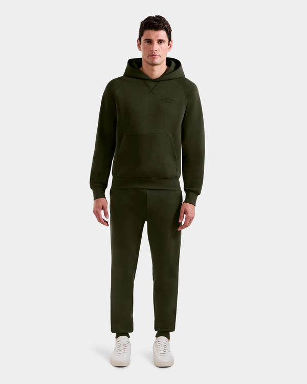 Rudsak Barry Unisex Logo Hoodie Dark Olive