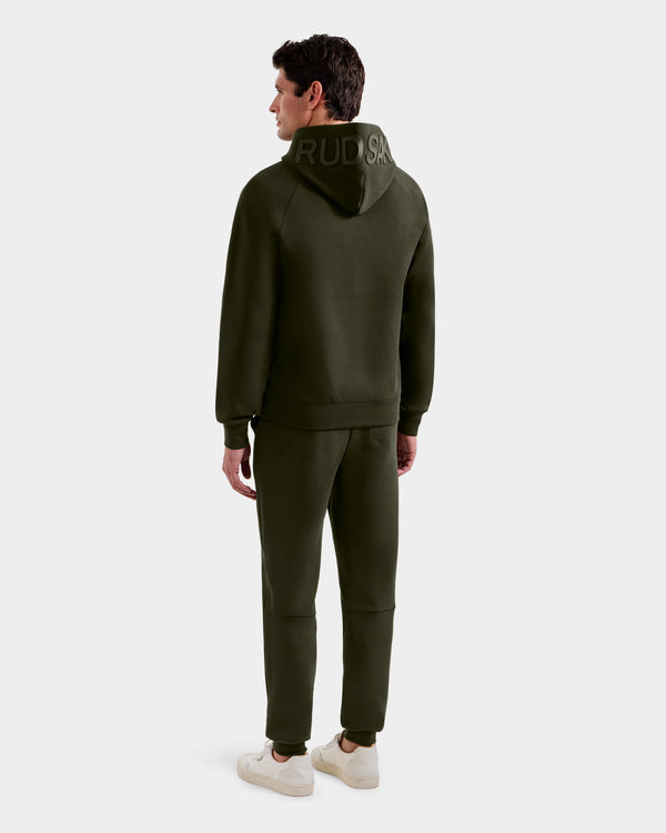Rudsak Barry Unisex Logo Hoodie Dark Olive