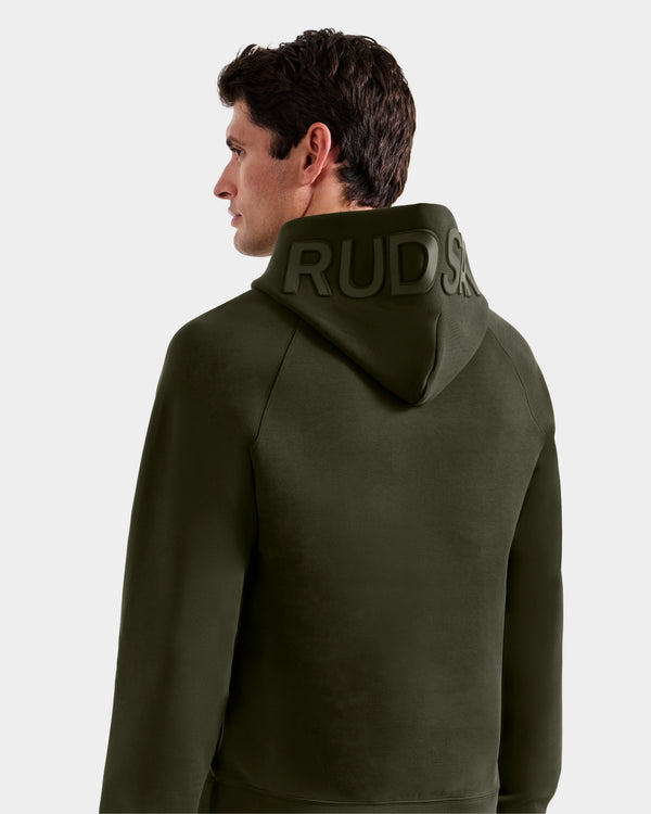 Rudsak Barry Unisex Logo Hoodie Dark Olive