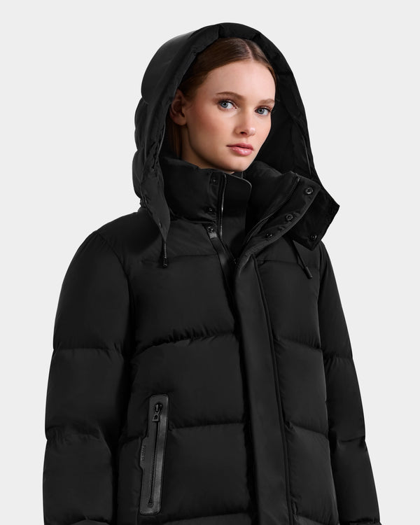 Rudsak Joelle Mid Length Down Puffer Jacket Black