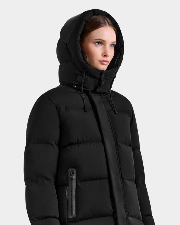 Rudsak Joelle Mid Length Down Puffer Jacket Black