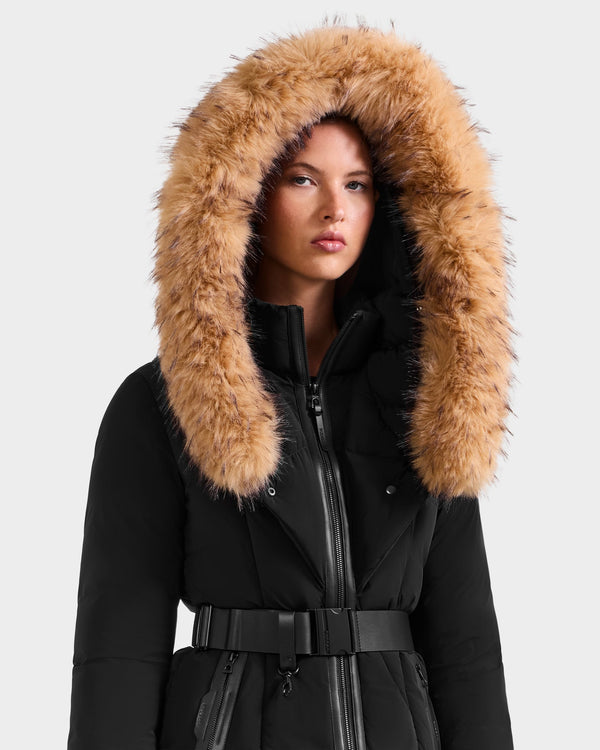 Moda Signature Down Puffer Natural Fur
