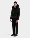 Rudsak Simon Shearling Down Combo Puffer Black