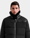 Rudsak Simon Shearling Down Combo Puffer Black