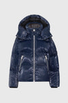 Jesse-GLO Glossy Parka For Kids Marine Blue