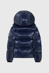 Jesse-GLO Glossy Parka For Kids Marine Blue