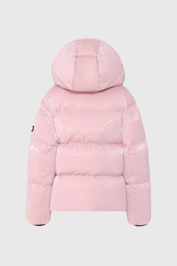 Jesse-GLO Glossy Parka For Kids Soft Pink