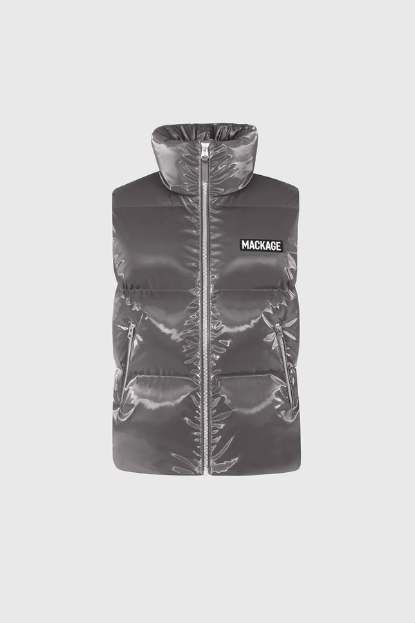 Kane-GLO High Gloss Down Vest Carbon