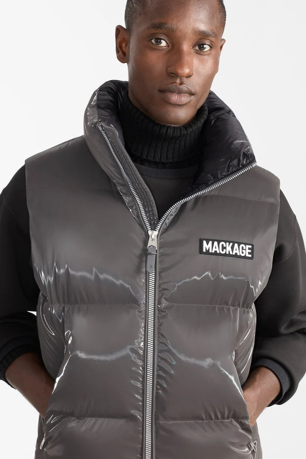 Kane-GLO High Gloss Down Vest Carbon