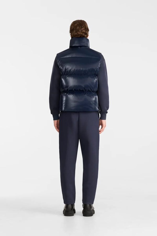 Kane-GLO High Gloss Down Vest Marine Blue