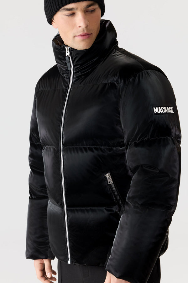 Kent-GLO High Gloss Hooded Down Jacket