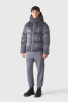 Kent-GLO High Gloss Hooded Down Jacket Carbon