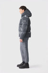 Kent-GLO High Gloss Hooded Down Jacket Carbon