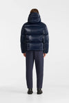 Kent-GLO High Gloss Hooded Down Jacket Navy