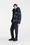 Kent-GLO High Gloss Hooded Down Jacket Navy