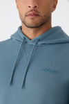 Kolton Double-Face Jersey Logo Hoodie Provincial Blue
