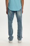 Straight Leg Denim Mid Blue