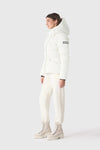 Madalyn-GLO High Gloss Down Jacket Removable Hood Cream