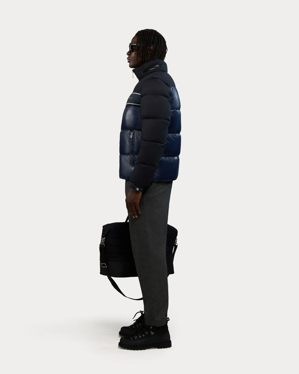 Pleynet 2-in-1 Puffer Jacket Removable Sleeves Midnight Blue