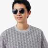Lacoste Monogram Jacquard T-Shirt Dark Grey
