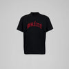 Saint Heavyweight Red Embroidery Black Tee