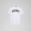 Saint Heavyweight Green Camo Print White Tee