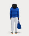 Uriage Lightweight Bomber Puffer Jacket Removable Hood Cobalt Blue