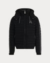 Uriage Lightweight Bomber Puffer Jacket Removable Hood Black