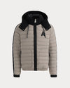 Uriage Lightweight Bomber Puffer Jacket Removable Hood Stone