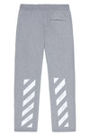 Off White Diagonal Hem Jogger Pants