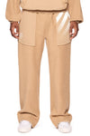 L/AB Off White Reverse Open Hem Sweatpants Cornstalk