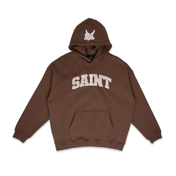 Saint Heavyweight Brushed Hoodie Warm Cocoa