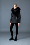 Adali-BX Down Coat Blue Fox Fur Signature Black