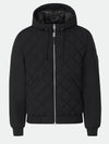 Leroy Quilted Down Bomber Jacket Black