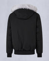 Original Shearling Ballistic Bomber Jacket Black Natural