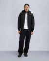 Original Shearling Ballistic Bomber Jacket Black Natural