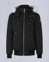 Original Shearling Ballistic Bomber Jacket Black Natural