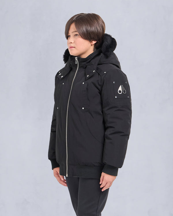 Unisex Original Shearling Trim Bomber Black