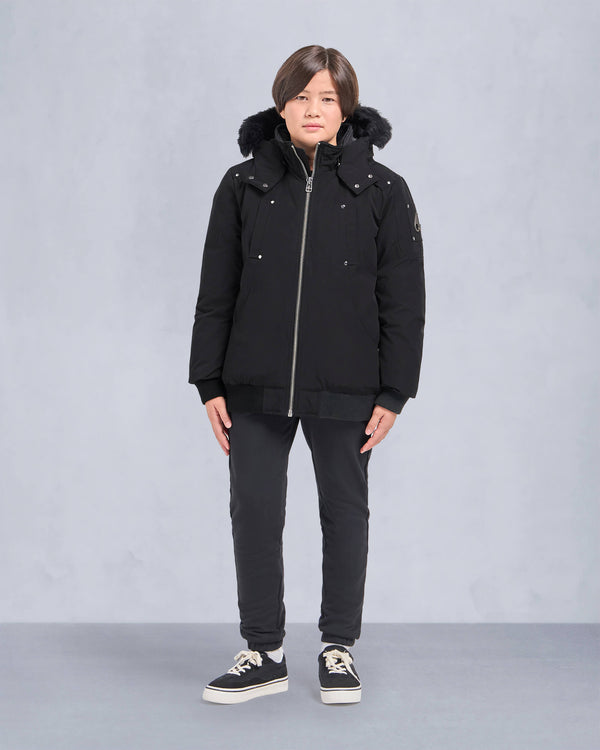 Unisex Original Shearling Trim Bomber Black