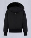 Original Debbie Black Shearling Trim Bomber Jacket