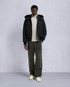 Original Ballistic Shearling Trim Bomber Jacket Black