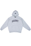Saint Heavyweight Brushed Gray Patch Athletic Gray Hoodie