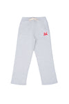 Saint Relaxed Heavyweight Brushed Red Patch Athletic Gray Joggers