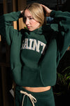 Saint x Ana Cruz Heavyweight Brushed Hoodie Evergreen Cream