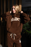 Saint Heavyweight Brushed Hoodie Warm Cocoa