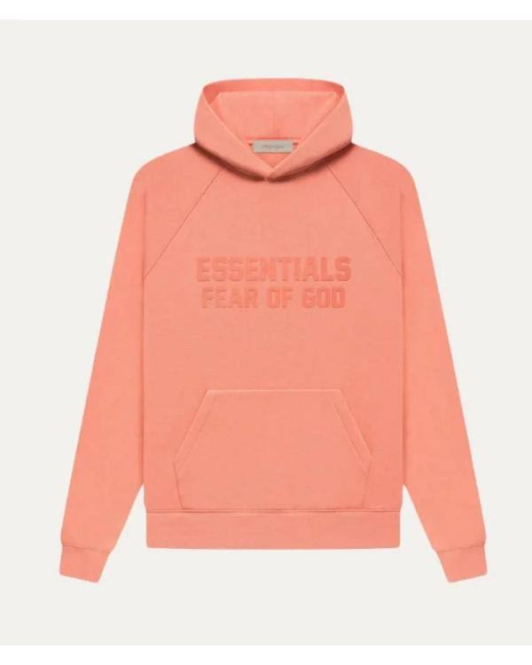 Fear of God Essentials Kids Coral Hoodie
