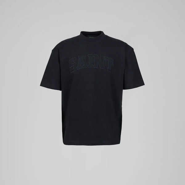 Saint Heavyweight Black Patch Black Tee